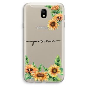 Zonnebloemen: Samsung Galaxy J7 (2017) Transparant Hoesje