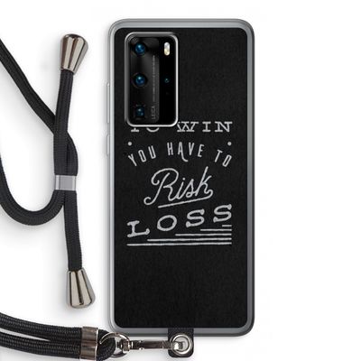 Risk loss: Huawei P40 Pro Transparant Hoesje met koord