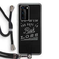 Risk loss: Huawei P40 Pro Transparant Hoesje met koord