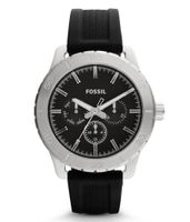 Horlogeband Fossil BQ1059 Silicoon Zwart 20mm