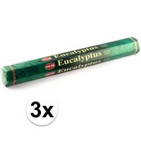 3x Wierook stokjes eucalyptus   -