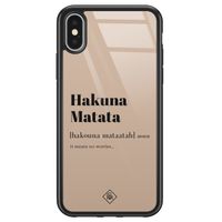 iPhone X/XS glazen hardcase - Hakuna Matata