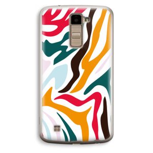 Colored Zebra: LG K10 (2016) Transparant Hoesje