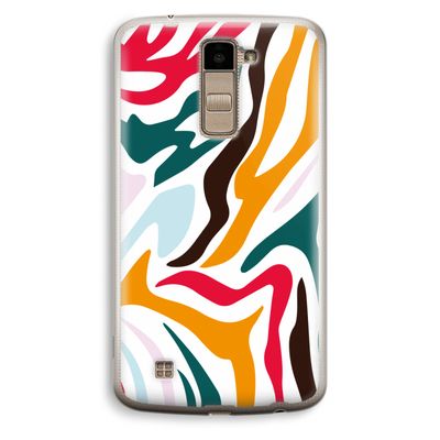 Colored Zebra: LG K10 (2016) Transparant Hoesje