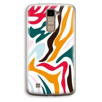 Colored Zebra: LG K10 (2016) Transparant Hoesje