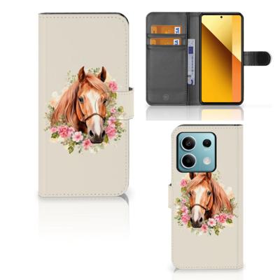 Telefoonhoesje | Met pasjeshouder | voor Xiaomi Redmi Note 13 5G Paard