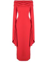 Solace London robe longue Arden à épaules dénudées - Rouge