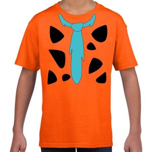 Fred lookalike holbewoner t-shirt voor jongens en meisjes XL (158-164)  -