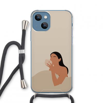 Fresh coffee: iPhone 13 mini Transparant Hoesje met koord