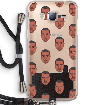 Kanye Call Me?: Samsung Galaxy J3 (2016) Transparant Hoesje met koord