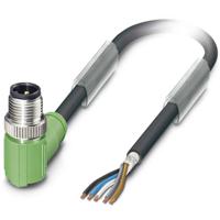 Phoenix Contact 1682757 Sensor/actuator connector, geassembleerd M12 Aantal polen (sensoren): 5 Stekker, haaks 1.50 m 1 stuk(s)