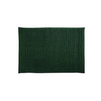 MSV Badkamerkleed/badmat tapijtje voor op de vloer - donkergroen - 40 x 60 cm - Microvezel - Badmatjes - thumbnail
