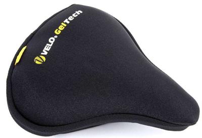 Zadeldek Velo Plush Tour met gel - zwart