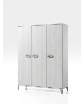 3-deurs kledingkast liv op poten 150 x 201 x 53 cm