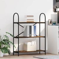 Boekenkast Gerookt eiken 80 x 30 x 109 cm Bewerkt hout