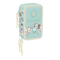 Schooletui met Accessoires Disney Blauw 12,5 x 19,5 x 5,5 cm 37 Onderdelen