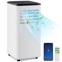9000 BTU Draagbare Airconditioner 4-In-1 Unit met Koeling Ventilator Verwarming en Ontvochtiger Slimme Airconditioner met Wi-Fi