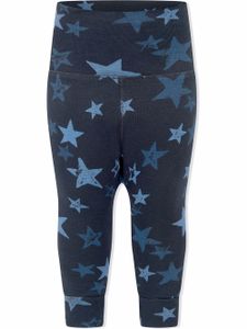 Molo legging en coton biologique à étoiles imprimées - Bleu