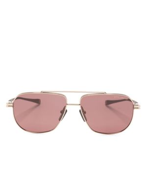 Dita Eyewear lunettes de soleil rondes à double pont - Marron