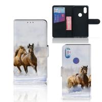 Xiaomi Mi Mix 2s | Telefoonhoesje | Met pasjeshouder | Paarden