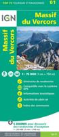 Fietskaart - Wandelkaart 75001 Massif du Vercors | IGN - Institut Géographique National