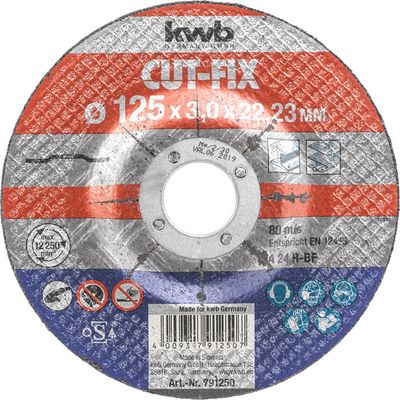 Cut-Fix Doorslijpschijf, Metaalbewerking, 125mm Slijpschijf