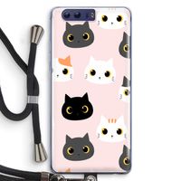 Katten: Honor 9 Transparant Hoesje met koord