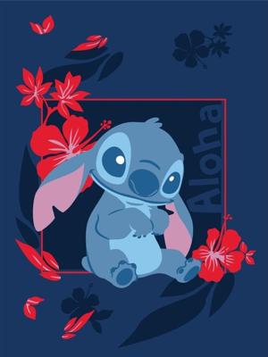 Stitch fleece plaid aloha 110 x 150 cm - polyester Stitch fleece plaid aloha 110 x 150 cm - polyester