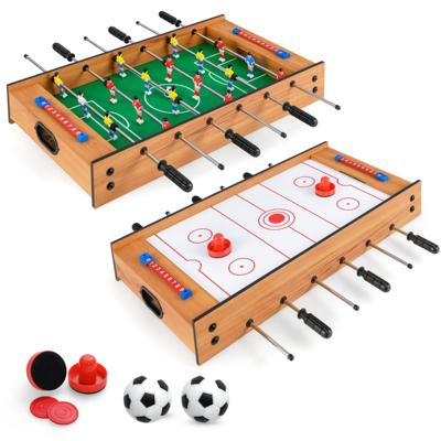 2-in-1 Speeltafel Multifunctionele Speeltafel van Hout Multi-Speltafel Airhockeytafel en Tafelvoetbaltafel
