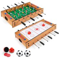 2-in-1 Speeltafel Multifunctionele Speeltafel van Hout Multi-Speltafel Airhockeytafel en Tafelvoetbaltafel
