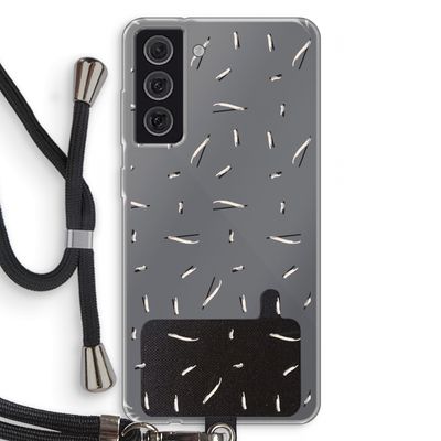 Hipster stripes: Samsung Galaxy S21 FE Transparant Hoesje met koord