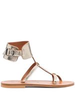 K. Jacques sandales en cuir à boucles - Or
