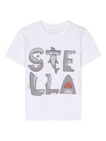 Stella McCartney Kids t-shirt à imprimé Stella shark - Blanc - thumbnail