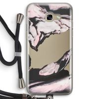 Roze stroom: Samsung Galaxy A5 (2017) Transparant Hoesje met koord