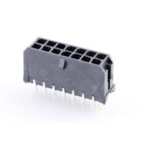 Molex 430451412 Male header, inbouw (standaard) Totaal aantal polen: 14 Rastermaat: 3 mm Inhoud: 1 stuk(s) Tray