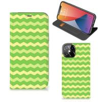 iPhone 12 Pro Max | Hoesje met Magneet | Waves Green