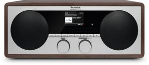 TechniSat DIGITRADIO 451 CD IR Internetradio Internet, DAB+, VHF (FM) AUX, Bluetooth, USB, WiFi, Internetradio Incl. afstandsbediening, Spotify Hout (donker)