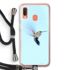 Kolibri: Samsung Galaxy A20e Transparant Hoesje met koord