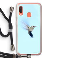 Kolibri: Samsung Galaxy A20e Transparant Hoesje met koord Kolibri: Samsung Galaxy A20e Transparant Hoesje met koord