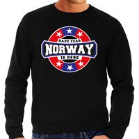 Have fear Norway is here / Noorwegen supporter sweater zwart voor heren - thumbnail