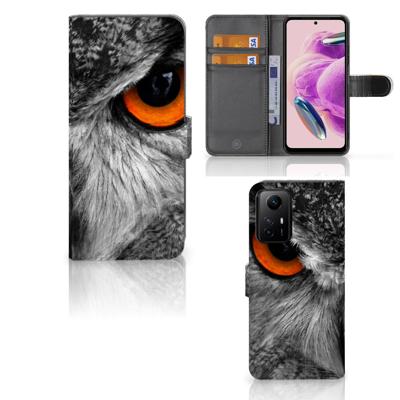 Xiaomi Redmi Note 12S | Telefoonhoesje | Met pasjeshouder | Uil Xiaomi Redmi Note 12S | Telefoonhoesje | Met pasjeshouder | Uil