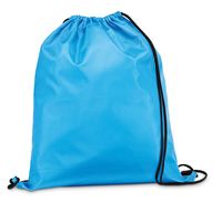 Gymtas/lunchtas/zwemtas met rijgkoord - voor kinderen - lichtblauw - 35 x 41 cm