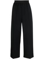 Stella McCartney pantalon ample à coupe courte - Noir