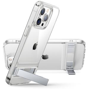 iPhone 14 Pro Max Metal Kickstand Case - Clear