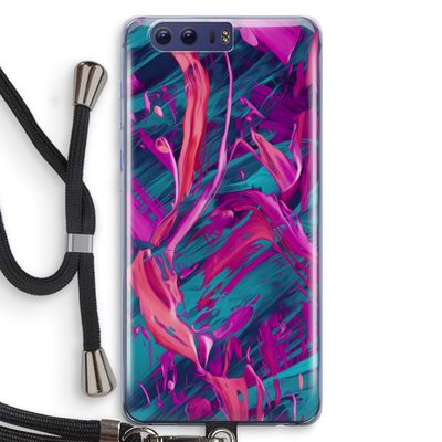 Pink Clouds: Honor 9 Transparant Hoesje met koord