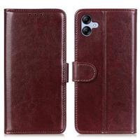 Samsung Galaxy A05 Wallet Case met Magnetische Sluiting - Bruin