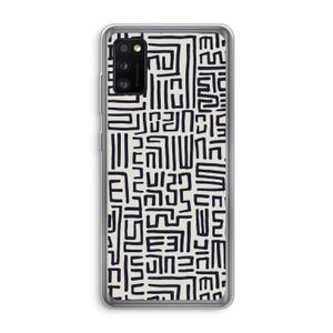 Moroccan Print: Samsung Galaxy A41 Transparant Hoesje