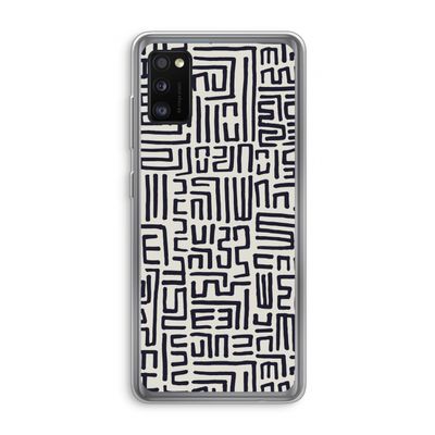 Moroccan Print: Samsung Galaxy A41 Transparant Hoesje