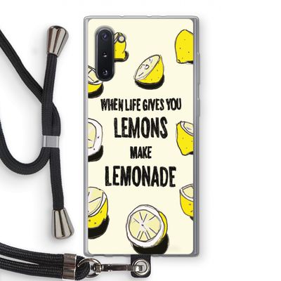 Lemonade: Samsung Galaxy Note 10 Transparant Hoesje met koord