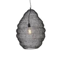 QAZQA Oosterse hanglamp zwart 45 cm - Nidum L - thumbnail